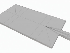 Kitchen Vintage Cutting Board 3D Model