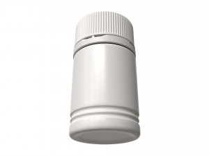 Plastic Pill Bottle Mockup 3D 模型