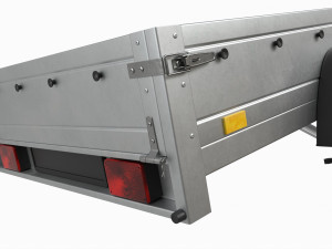 Single axle car trailer Modelo 3D