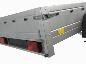 Single axle car trailer 3D Model