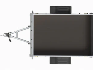 Single axle car trailer 3D Model