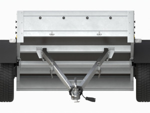 Single axle car trailer Modelo 3D