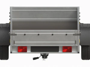 Single axle car trailer 3D Model