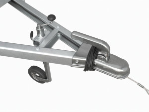Single axle car trailer with extra walls cover jockey wheel extended 3Dモデル
