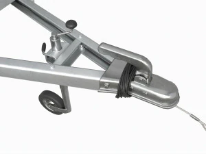 Single axle car trailer with extra walls cover jockey wheel extended 3D Model