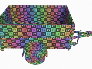 Single axle car trailer with extra walls jockey wheel Modello 3D