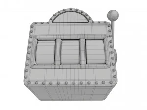 Vintage Slot Machine 3D Model