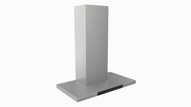 Wall-mounted Cooker Hood Large 3D Model .c4d .max .obj .3ds .fbx .stl .blend 