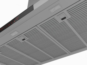 Wall-mounted Cooker Hood Large 3D Model