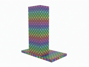 Wall-mounted Cooker Hood Large 3D Model