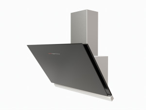 Wall-mounted Inclined Cooker Hood Large 3D Model