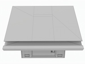 Wall-mounted Inclined Cooker Hood Large 3D Model