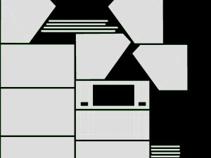 Cappa A Parete Inclinata Large Modello 3D