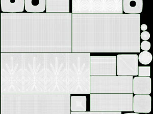 Бутылка-декантер для виски Jack Daniels со стаканами 3D Модель