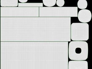 Бутылка-декантер для виски Jack Daniels со стаканами 3D Модель