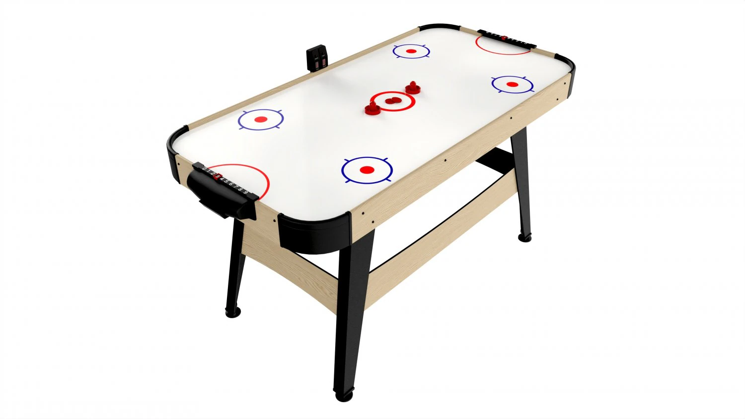 Mesa de Air Hockey con Marcador Digital Modelo 3D .c4d .max .obj .3ds .fbx .stl .blend 