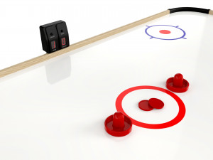 Air Hockey Table with Digital Scoreboard Modelo 3D