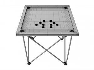 Carrom Board Table Game 3D Model