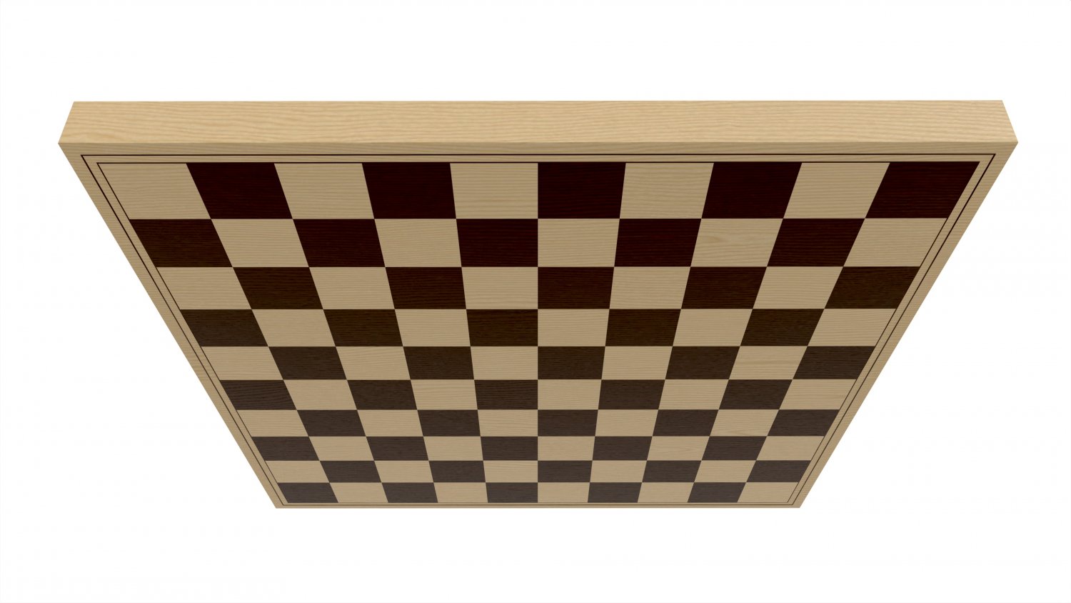 Checkers Draughts Board Table Strategy Game Inside 3D Модель In.