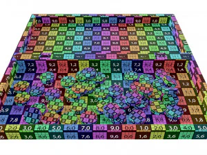 Checkers Draughts Board Table Strategy Game inside 3D Model