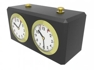 Chess Analog Timer Game Clock 3D Model