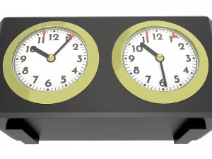Chess Analog Timer Game Clock 3D Model