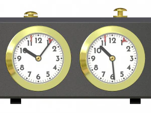 Chess Analog Timer Game Clock 3D Model