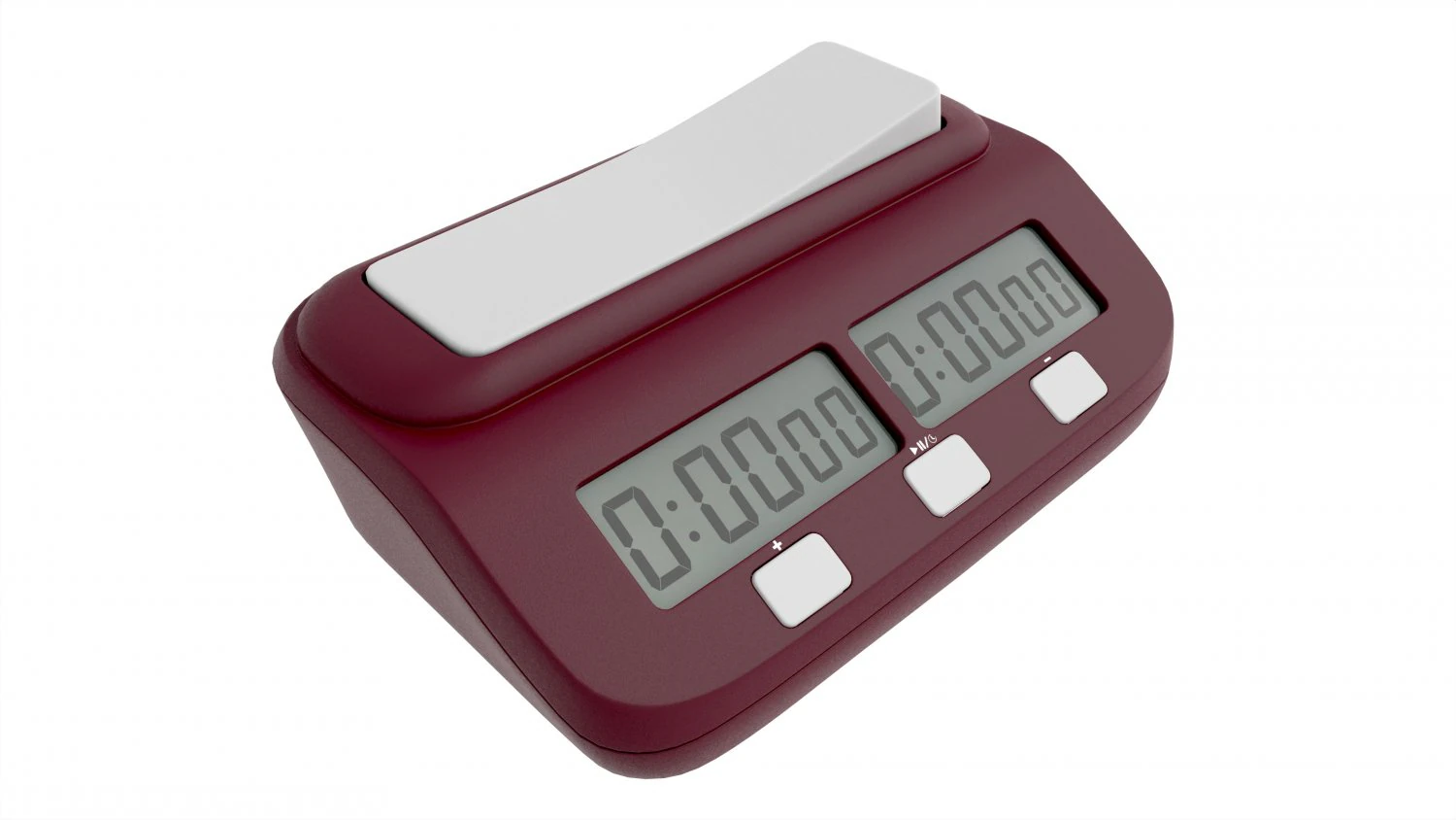 Chess Digital Timer Game Clock 3D Model .c4d .max .obj .3ds .fbx .stl .blend 