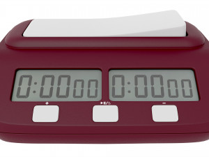 Chess Digital Timer Game Clock 3D Model