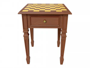 शतरंज गेमिंग टेबल बोर्ड रणनीति गेम 3D मॉडल