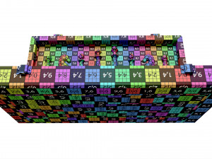Chess Pieces Board Open inside 3D Model