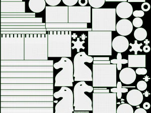 Chess Pieces Board Open inside 3D Model