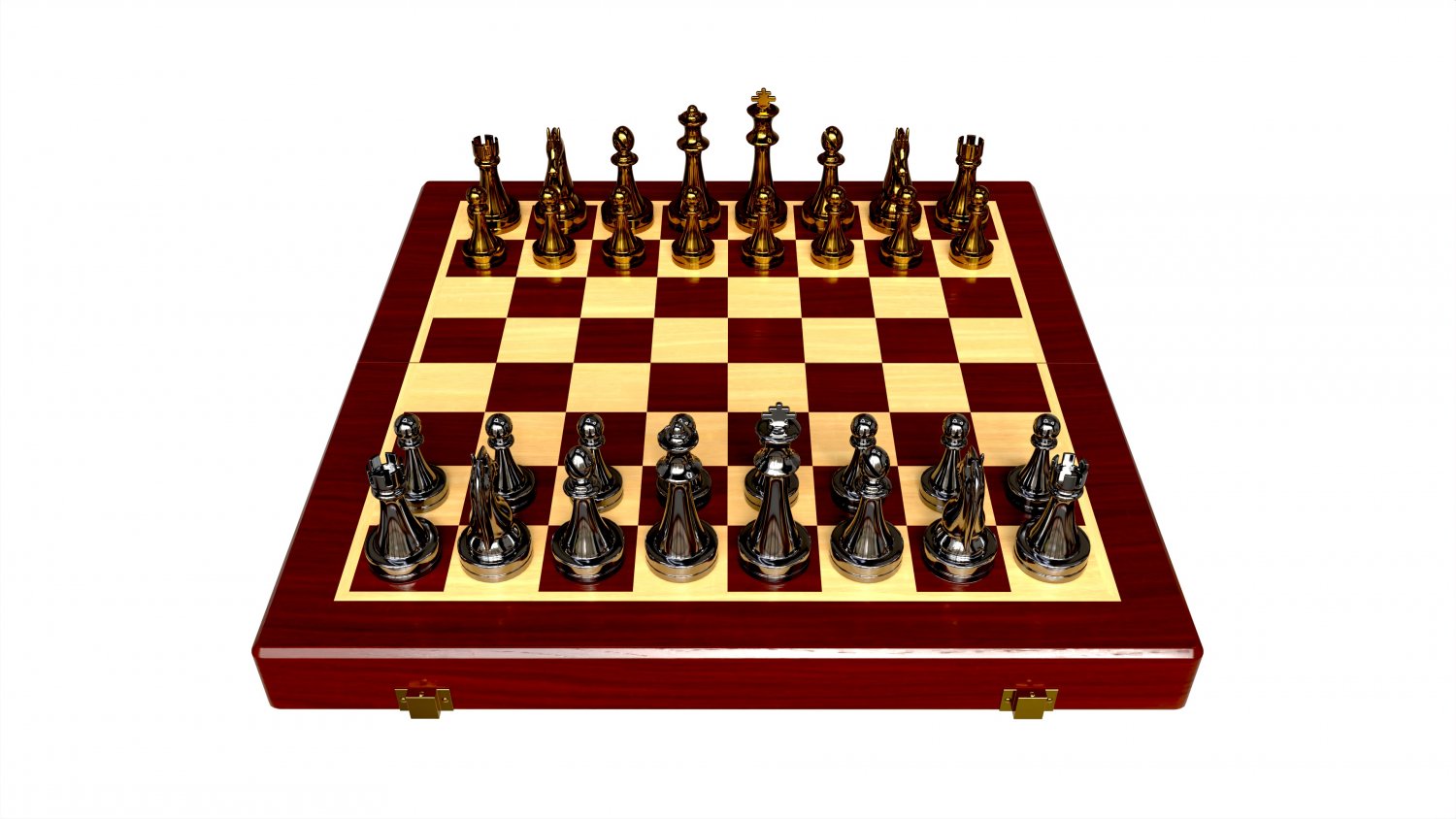 Chess Pieces Board Open Ready To Play 3D Model in Board Games 3DExport