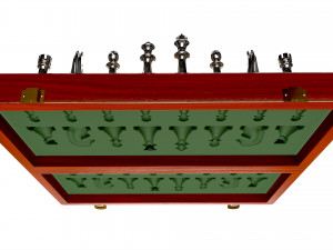 Chess Pieces Board Open Ready To Play 3D Модель