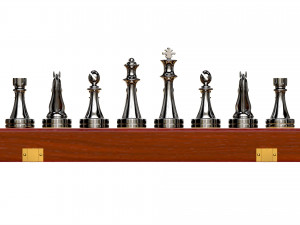 Chess Pieces Board Open Ready To Play 3D Модель