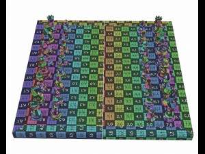 Chessboard game pieces 3D Модель