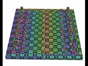 Chessboard game pieces 3D Model