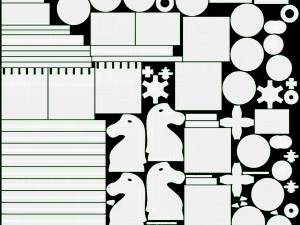 Scacchiera bianco nero metallizzato Modello 3D