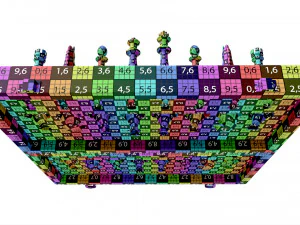 Scacchiera con pezzi metallici Modello 3D