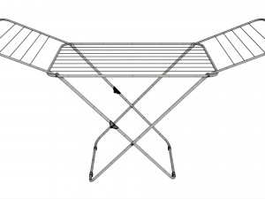 Clothes Airer Dryer Black 3D 모델