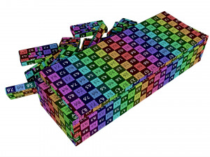 Dominoes in Wooden Box Table Strategy Game 3D Model