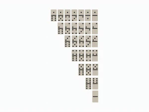Dominoes Tile Set Table Strategy Game 3D Model