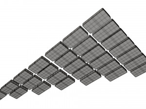Dominoes Tile Set Table Strategy Game Model 3D