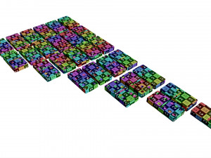 Dominoes Tile Set Table Strategy Game Model 3D
