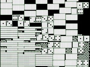 Dominoes Tile Set Table Strategy Game 3D Model