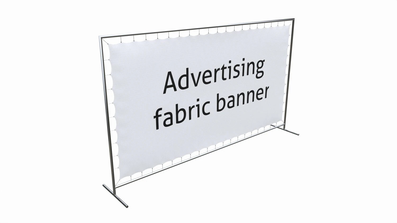 Advertising press wall with fabric banner 3D Model .c4d .max .obj .3ds .fbx .stl .blend 