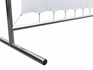 Advertising press wall with fabric banner 3D Model