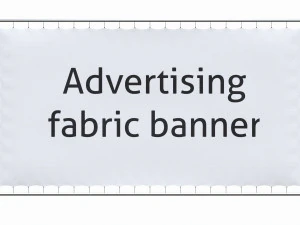 Advertising press wall with fabric banner 3D Model