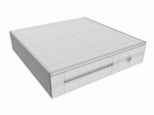 Cash Register Drawer for POS System 3D Model