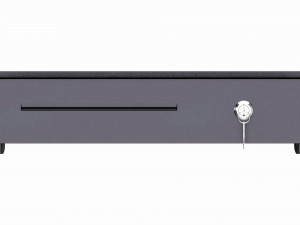 Cash Register Drawer for POS System open 3D Model